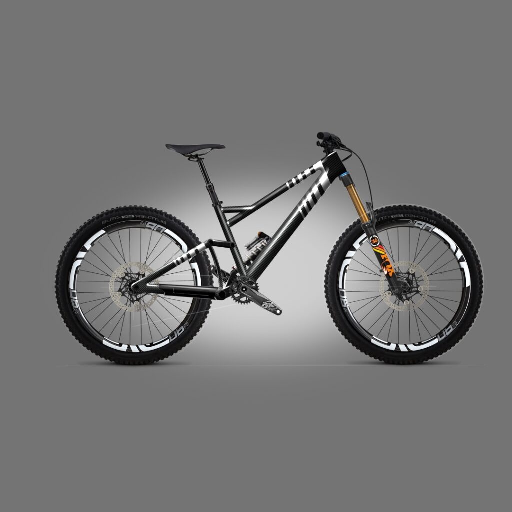 Concept sketch mountain bike by Evan Thomas